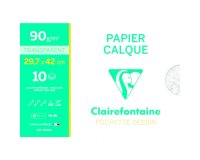 Papier Calque pochette 10F A3 90/95g