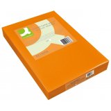 Papier couleur q-connect multifonction a3 80g/m2 unicolore orange néon ramette 500 feuilles