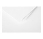 Carte correspondance clairefontaine pollen 210g/m2 106x213mm coloris blanc paquet25 feuilles