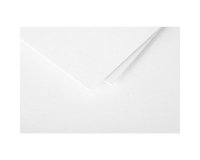 Carte correspondance clairefontaine pollen 210g/m2 106x213mm coloris blanc paquet25 feuilles