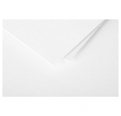 Carte correspondance clairefontaine pollen 210g/m2 106x213mm coloris blanc paquet25 feuilles