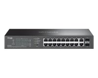 OMADA ES220GP commutateur réseau Géré Gigabit Ethernet (10/100/1000) Connexion Ethernet, supportant l'alimentation via ce port (PoE) Noir