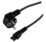 MCL Power Cord Terre Black 2.0m Noir 2 m Prise d'alimentation type F Coupleur C5