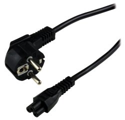 MCL Power Cord Terre Black 2.0m Noir 2 m Prise d'alimentation type F Coupleur C5