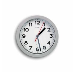 Horloge murale maul step diam. 20cm pile 1.5v aa       fournie coloris argent
