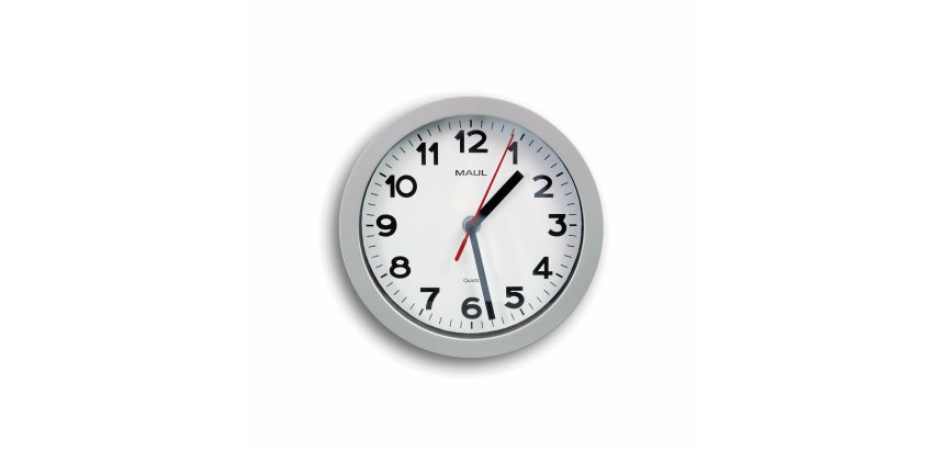 Horloge murale maul step diam. 20cm pile 1.5v aa       fournie coloris argent