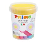 Primo 0032GC18IS gesso per lavagna Bianco, Giallo, Arancione, Lillà, Rosa, Azzurro, Verde 18 pz