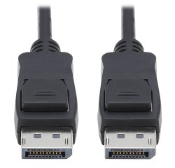 Tripp Lite P580-010-V4 Cable DisplayPort 1.4 con Conectores de Seguridad - 8K UHD, HDR, 4:2:0, HDCP 2.2, M/M, Negro, 3.05 m [10 pies]