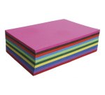 PAPIER COULEUR RECYLÉ, paquet de 25 feuilles 270g/m2 au format 50x65cm