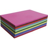 Paquet de 25 feuilles Cartoline 130g couleurs assorties 50x65 cm