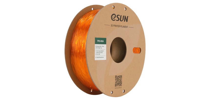eSUN TPU-95A Thermoplastic Polyurethane (TPU) Orange 1 kg