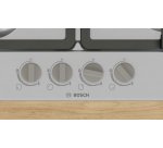 BOSCH Plaque gaz PGP6B5K90, Série 4, Inox, Thermocouple