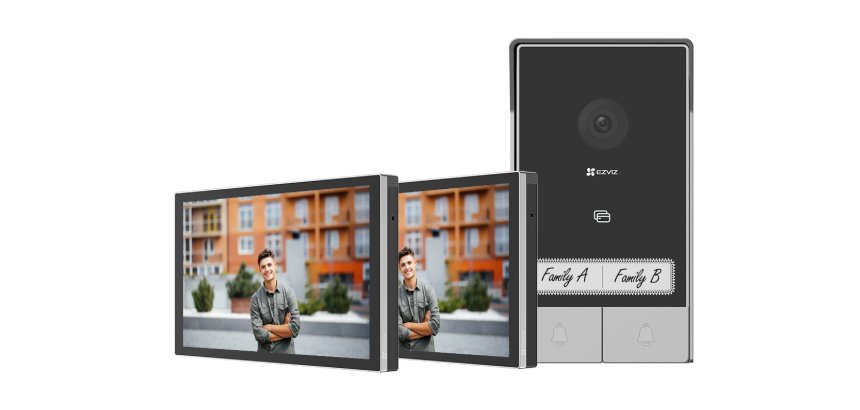 EZVIZ Kit HP7 système vidéophone 17,8 cm (7") Noir, Argent