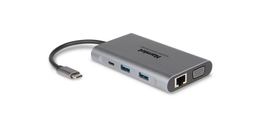 Hamlet HDKC-PD400V replicatore di porte e docking station per laptop Cablato USB 3.2 Gen 1 (3.1 Gen 1) Type-C Grigio