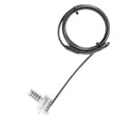 DICOTA D32180 câble antivol Noir, Argent 2 m