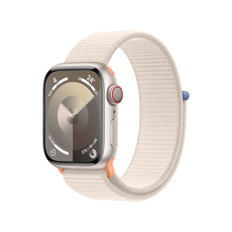 Apple Watch Series 9 41 mm Digital 352 x 430 Pixeles Pantalla táctil 4G Beige Wifi GPS (satélite)