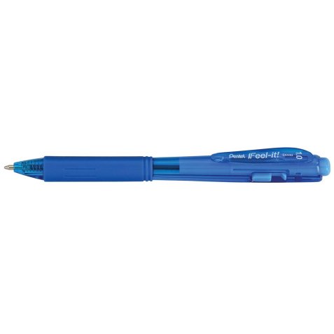 Pentel BX440-SI penna a sfera Blu Penna a sfera retrattile a clip