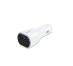 DICOTA D31932 chargeur d'appareils mobiles Ordinateur portable, Smartphone, Tablette Blanc Allume-cigare Auto
