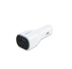 DICOTA D31932 chargeur d'appareils mobiles Ordinateur portable, Smartphone, Tablette Blanc Allume-cigare Auto