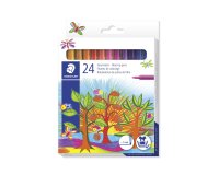 Stylo feutre staedtler 325 pointe moyenne 1mm pack de 24 couleurs assorties