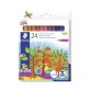 Stylo feutre staedtler 325 pointe moyenne 1mm pack de 24 couleurs assorties