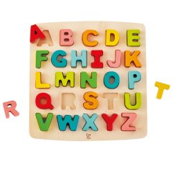 Apprendre a lire et a ecrire hape lettres en bois 26       pieces 1 support en bois