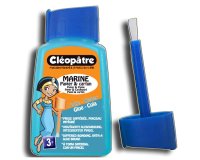 Colle marine cléopâtre papiers cartons fins lavable sans solvant coloris bleuté flacon 80g