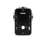 Hamlet KVM Smart Control Switch a 3 porte usb con 2 set di cavi KVM inclusi