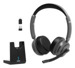 Port Designs 912003 casque Avec fil &sans fil Arceau Bureau/Centre d'appels Bluetooth Socle de chargement Noir