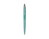 Stylo-bille parker jotter world miami retractable clip  corps vert turquoise          metallise pointe moyenne