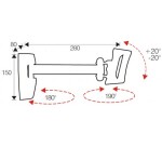ITB AMOM06077 TV mount/stand Black