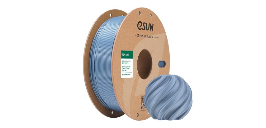 eSUN PLA BASIC Polymilchsäure (PLA) Hellgrau 1 kg
