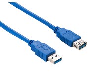 Hamlet XCU3A-MF30 USB cable USB 3.2 Gen 1 (3.1 Gen 1) 3 m USB A Blue
