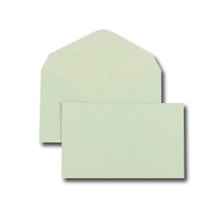 Enveloppe gpv election recyclee 90x140mm 80g patte   triangulaire non gommee vert  boite 500 unites