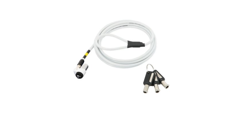 Mobilis 001326 câble antivol Blanc 1,8 m