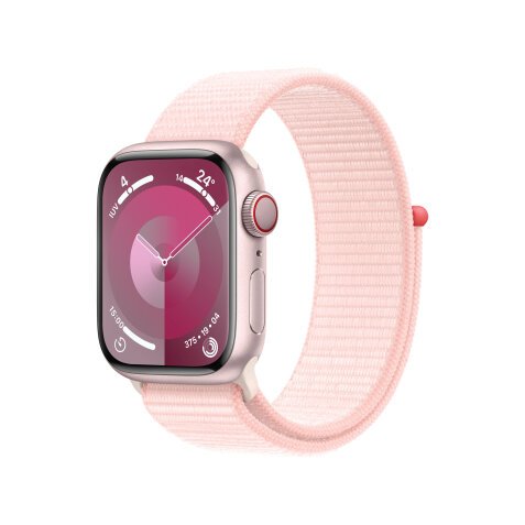 Apple Watch Series 9 41 mm Digital 352 x 430 Pixeles Pantalla táctil 4G Rosa Wifi GPS (satélite)