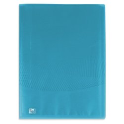 Protege-documents elba osmose polypropylene translucide a4  40 pochettes 80 vues coloris  bleu turquoise
