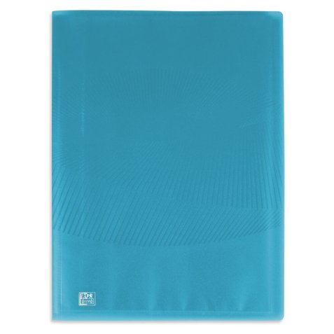 Protege-documents elba osmose polypropylene translucide a4  40 pochettes 80 vues coloris  bleu turquoise