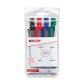 Marqueur edding e12 tableau blanc rétractable rechargeable pointe ogive 1.5/3mm effaçable à sec pochette 4 unités