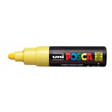 Marqueur peinture posca pc7m pointe large conique encre    inodore couvrante miscible    tous supports coloris jaune