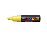 Marqueur peinture posca pc7m pointe large conique encre    inodore couvrante miscible    tous supports coloris jaune