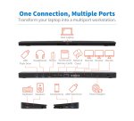 Tripp Lite U442-DOCK7D-B station d'accueil Avec fil USB 3.2 Gen 1 (3.1 Gen 1) Type-C Noir