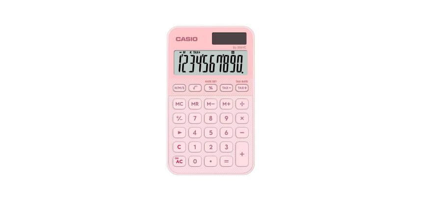Casio SL-310YC calcolatrice Tasca Calcolatrice di base Rosa chiaro