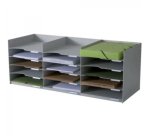 Station de tri Formularbox, 15 compartiments, gris