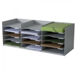 Station de tri Formularbox, 15 compartiments, gris