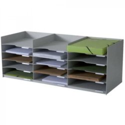 Station de tri Formularbox, 15 compartiments, gris