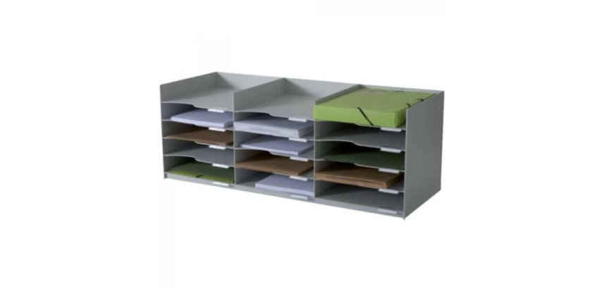 Station de tri Formularbox, 15 compartiments, gris