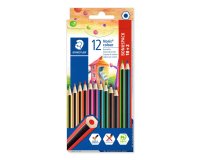 Crayon couleur staedtler wopex noris colour 185 ultra-résistant coloris assortis étui carton 12 unités