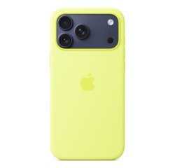Apple iPhone 17 Pro Max Silicone Case with MagSafe – Neon Yellow