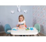 Table enfant smoby toys en plastique pieds souffles 4    enfants utilisation           interieure 76x52x45cm